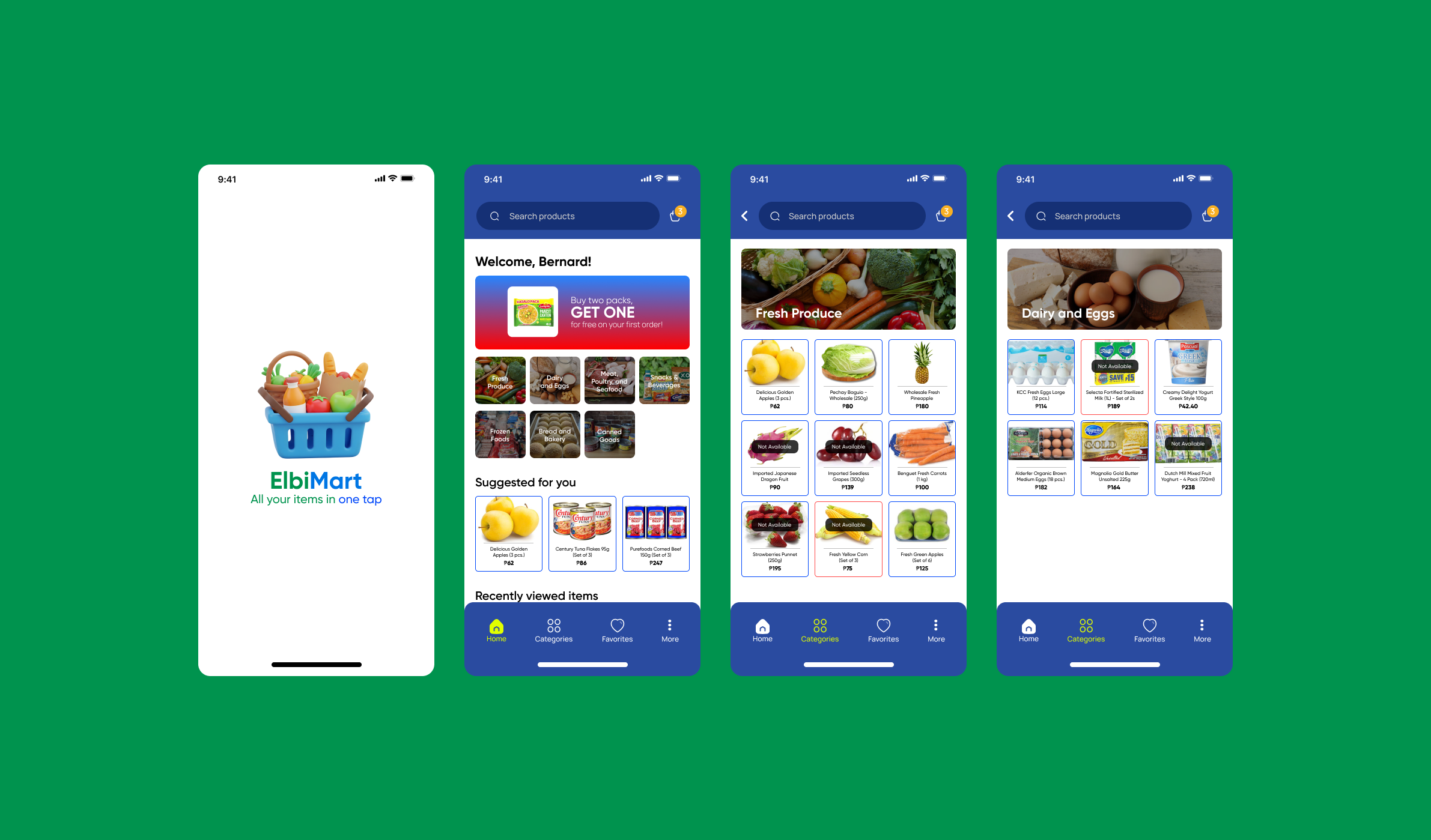 ElbiMart: Quick Grocery List and Cart