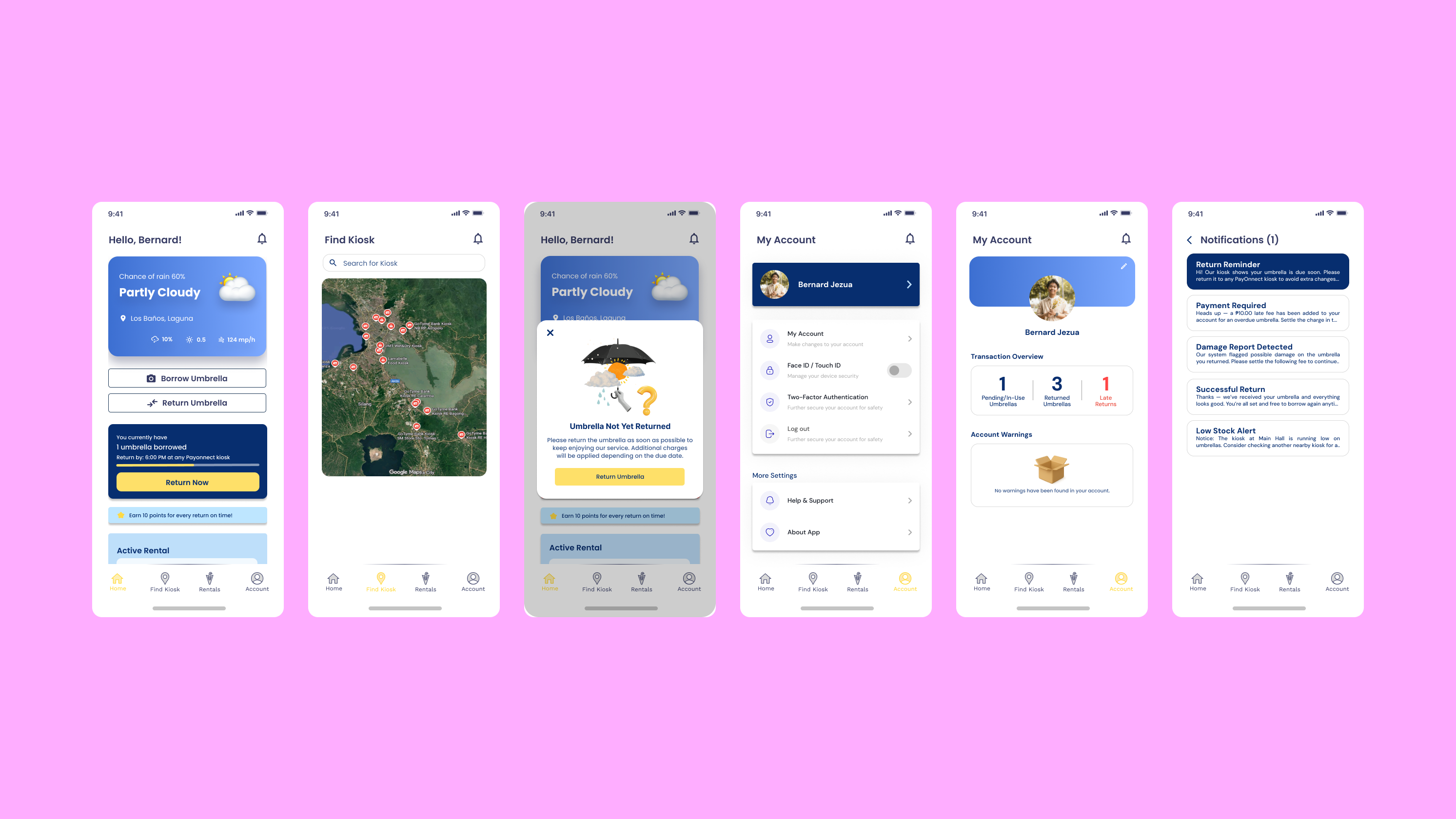 Payonnect: Smart Umbrella Sharing System