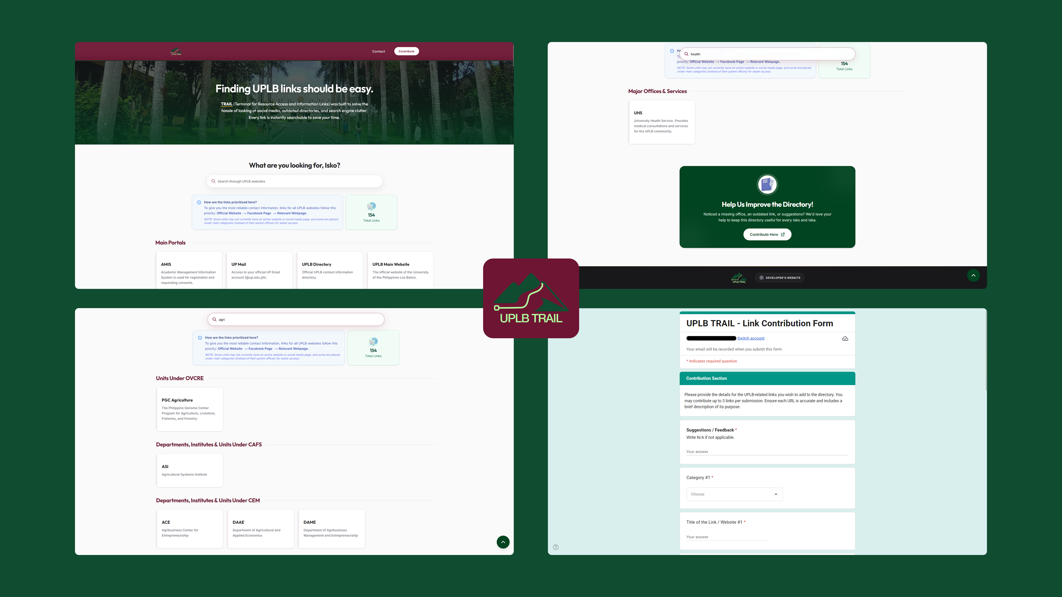 UPLB TRAIL: Terminal for Resource Access and Information Links